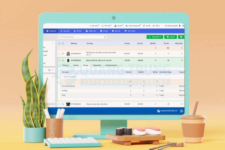 Phần mềm quản lý chuỗi cửa hàng KiotViet