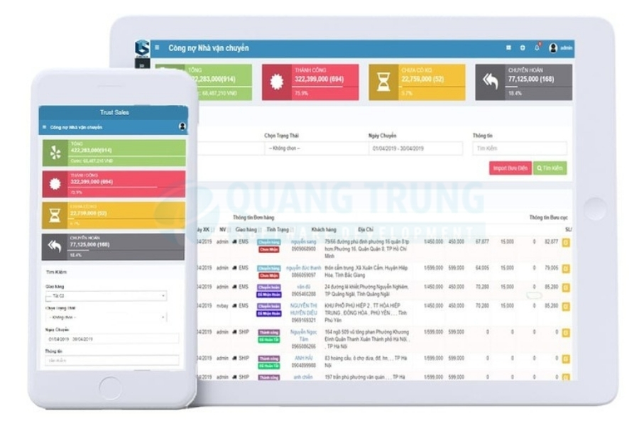 Phần mềm quản lý cửa hàng TrustSales