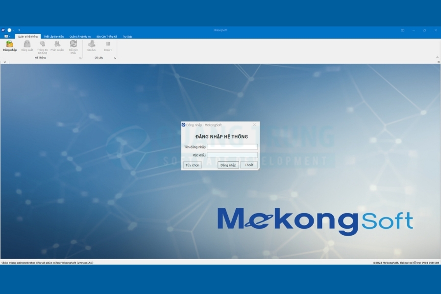 Phần mềm quản lý bán vật tư Mekong Soft
