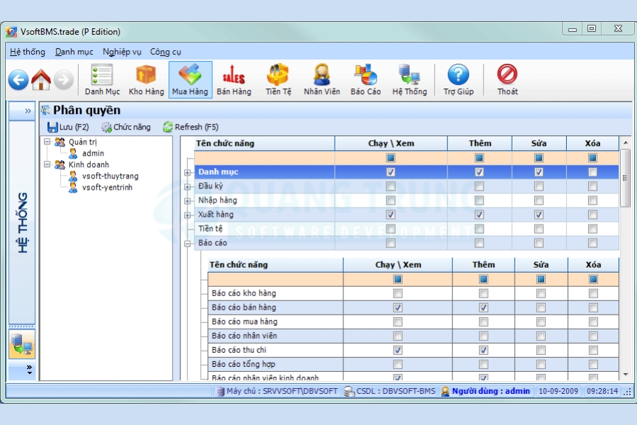 Phần mềm quản lý cửa hàng vật liệu xây dựng VSoft BMS