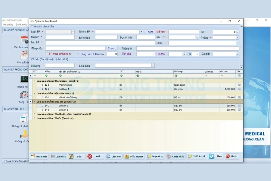 Phần mềm quản lý phòng khám TCSoft Medical
